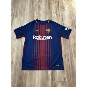 FC Barcelona 2017/18 Home Football Shirt Jersey Size Small #10 Messi